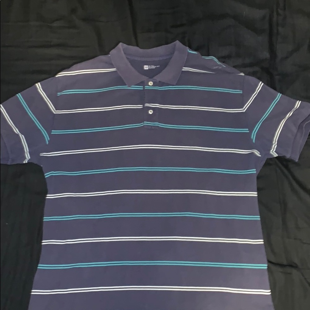 Blue Striped Polo